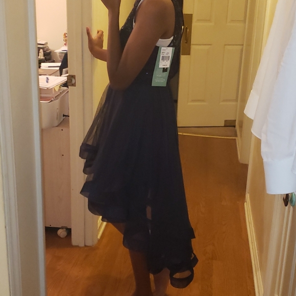 Navy Blue Formal Dress - Picture 5 of 6